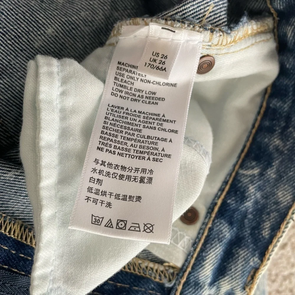 Urban Outfitters BDG Acid Wash Slim Straight Jeans, 26 - Picture 6 of 9